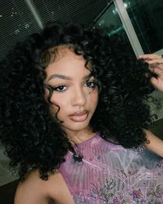 Deep Wave Side Part Sew In, Deep Wave Side Part, Flip Over Method, Curly Side Part, Curly Sew In, Vacation Hair, Black Hair Updo Hairstyles, Woman Makeup