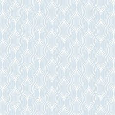 a light blue and white wallpaper with wavy lines