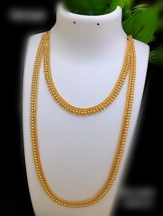 Long Chain With Pendant Gold Indian, 10grams Gold Necklace Designs, 10 Grams Gold Necklace Indian, Simple Gold Necklace Designs, Long Necklace Designs, Indian Gold Necklace Designs, Long Gold Necklace, Gold Jewels Design, Gold Bangles For Women