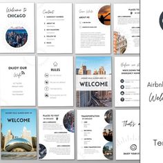 Airbnb Welcome Book Template Numbers About Me, Airbnb Promotion, Wifi Password, Neighborhood Guide, Mobile App Ui, Document Templates