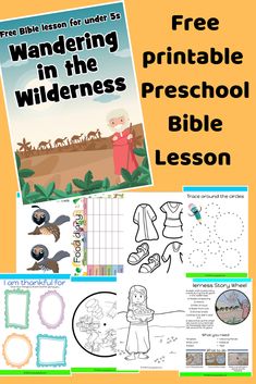 the free printable bible lesson for kids to learn how to write and draw with animals