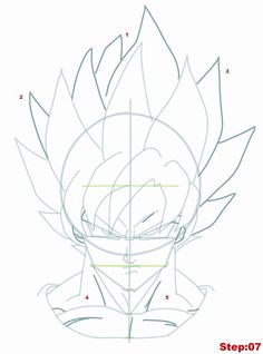 how to draw gohan from dragon ball z super saiyans step by step