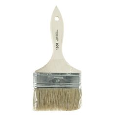 a paint brush with white bristles on it