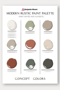 the different shades of paint that are used in this poster