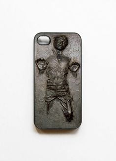 a cell phone case with an image of a man holding his hands in the air