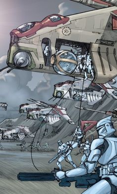 Clone Wars Gunship, Star Wars Art Stormtrooper, Star Wars Republic Wallpaper, Clone Wars Phone Wallpaper, Republic Gunship Clone Wars, Clone Army Wallpaper, Star Wars The Clone Wars Tattoo, Clone Troopers Fanart, Star Wars Clone Troopers Wallpaper