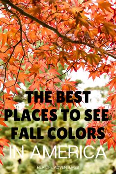 the best places to see fall colors in america