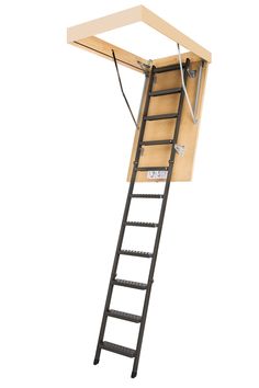 a ladder that is attached to the side of a wall