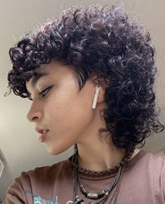 Naturally Curly Mullet, Short Hair Mullet Curly, Natural Curly Hair Mullet Short, Women’s Curly Mullet, Shaggy Mullet For Women Short Curly, Short Curly Haircuts Mullet, Short Curly Mullet Shaved Sides, Short Curly Mullets, 3b Curly Mullet