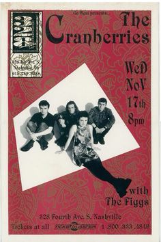 the cranberries concert poster