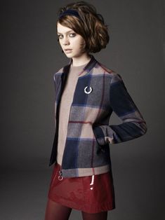 Mod Outfit, Fred Perry Jacket, Mode Tennis, Beatnik Style, Skinhead Fashion, Rude Girl, Mod Girl, Style Bubble, Mod Style