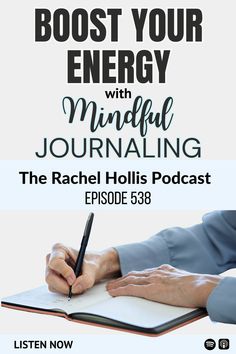 Episode 538 of "ASK RACH" offers insights on boosting energy and effective journaling. Listen now! Mindful Journaling, Self Improvement Quotes, What Is Self, Books For Self Improvement