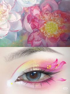 Lotus Makeup, Anime Eye Makeup, Makeup Brushes Guide, Fantasy Props