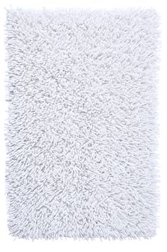 a white shaggy rug on a white background