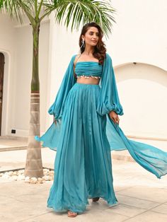 Horizon Blues 3-Piece Co-ord Set