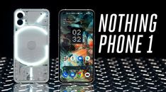 an iphone case with the words nothing phone 1 in front of it and a glowing ring around