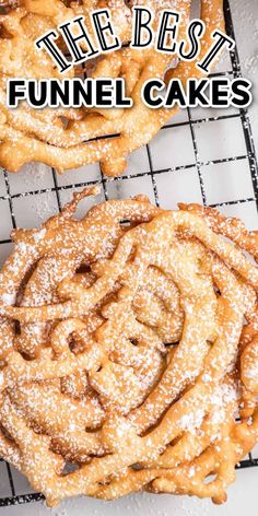 the best funnel cakes on a cooling rack