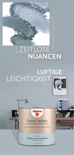 an advertisement for a paint company with the words fertilose nuancen on it