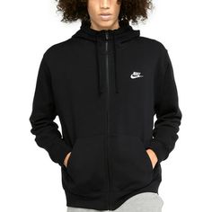 PRODUCT DESCRIPTIONThe Nike Sportswear Club Fleece Hoodie combines soft fabric with simple street style for an everyday look youll really want to wear every day. With a full zipper that goes to the chin, its the perfect extra layer on a chilly day.PRODUCT DETAILS Package Dimensions :10 x 10 x 10 inches 2 Pounds Item model number :BV2645 Department :Mens Date First Available :November 10, 2018 Manufacturer :Nike Apparel Sporting Goods PRODUCT DESCRIPTIONThe Nike Sportswear Club Fleece Hoodie comb Nike Fleece Moisture-wicking Hoodie, Functional Nike Hoodie For Streetwear, Nike Activewear With Drawstring Hood For Streetwear, Urban Fleece Sweatshirt For Sports, Urban Style Fleece Sweatshirt For Sports, Nike Hooded Sweats For Sports Season, Urban Fleece Sweatshirt With Moisture-wicking, Casual Moisture-wicking Fleece Hoodie, Urban Moisture-wicking Fleece Sweatshirt