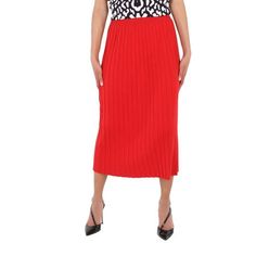 SKU: KN51-ROUGE-XS. Color: Red. Crafted from cotton, this skirt from Chinti and Parker features a mid- length, elasticated waistband, a pleated design and a high waist. Material: 100% Cotton. Day Dreamer, Chinti And Parker, Ladies Day, Mid Length, Pleated Skirt, The Dreamers, High Waist, Womens Skirt, High Waisted