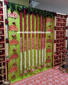 Pooja Backdrop, Mandap Decoration, Half Saree Function, Function Hall, Events Decor, Eco Friendly Home, Backdrop Ideas