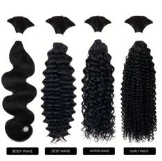 Unprocessed Virgin Brazilian Human hair for braiding - Grade 10A Human Hair For Braiding 100g = One Bundle/Pack  - No Weft Human Hair Bundles For Braiding - - - Micro Human Braiding Hair For Boho Braids Wet And Wave  You get 3 bundles = 300g and that is enough an average size head. Our best-selling luxury human hair extensions are unprocessed with cuticle intact strands, ensuring a long lifespan. Our best-selling Brazilian Hair Collection is loved by customers all around the world! Details: - 3 bundles/ 3 sets of hair - 300g Luxury human hair - Unprocessed Virgin Brazilian Human Hair - Grade 10A Process: All orders would be processed and shipped within 7 days. Shop Now. More options on our site: https://hairme.co.uk/ Gift for her luxury hair human hair Human Hair For Braiding, Types Of Waves, Brazilian Hair Bundles, Human Braiding Hair, Bundle Pack, Braiding Hair, Boho Braids, Hair Collection, Luxury Hair