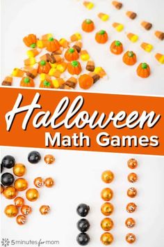 halloween math games for kids that are fun and easy to do with the kids in the classroom