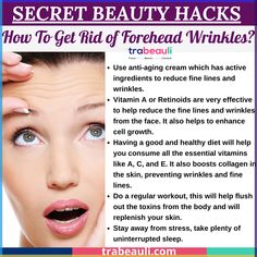 How to Treat Forehead Wrinkles: You could develop fine lines and wrinkles on your forehead as a result of stress, poor skin care regimen, and habits such as consumption of alcohol and smoking. In this post, we will discuss the causes of forehead wrinkles and how you can reduce their appearance by using natural remedies. #wrinkles #remedies #homeremedies #beauty #beautytips #beautyhacks Fine Lines And Wrinkles Remedies, Forehead Lines Remedy, Remove Wrinkles From Face, Orange Peel Benefits, Wrinkles Remedies, Forehead Lines, Wrinkle Remedies, Forehead Wrinkles, Fitness Articles