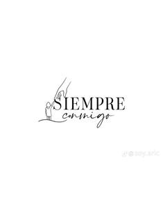 a logo for a cooking restaurant called sempre cookings, which is located on the side of a building