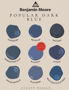 Benjamin Moore. Popular Blue Champion Cobalt Benjamin Moore, New England Blue Paint, Benjamin Moore New York State Of Mind, Exterior Benjamin Moore Paint Colors, London House Paint Color, Best Blue Bedroom Paint Colors, Best Benjamin Moore Blues, Newburyport Blue Benjamin Moore, Benjamin Moore Blues