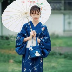 Color: Blue, Size: One Size Blue Yukata, Yukata Women, Female Packing List, Traditional Asian Dress, Traditional Japanese Kimono, Linen Layers, Traditional Kimono, Linen Color, Japanese Aesthetic