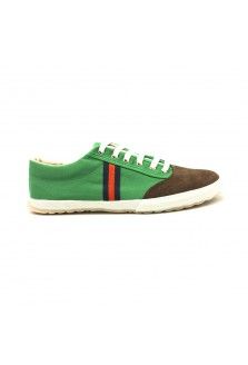 Appel Green Tigra Canvas Sneakers with Stripe and Flag Detail Spring Summer 2014, Canvas Sneakers, Summer 2014, Shoes Sneakers, Online Store, Spring Summer, Flag, Sneakers, Canvas