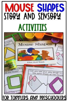 mouse shapes story and memory activities for toddlers and preschoolers to help them learn