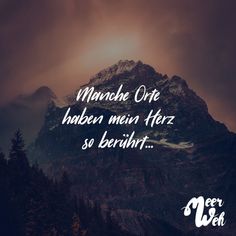 a mountain with the words manche cite haben mein herz so berliht