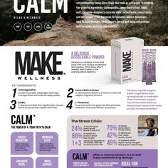 Feeling overwhelmed or stressed out? 😣 It’s time to find your calm with MAKE Wellness’s Calm blend! 🌿✨ This natural supplement is packed with adaptogens like Ashwagandha, Rhodiola, and Magnesium to help reduce stress and promote relaxation. Whether you're dealing with a hectic day or just need to unwind before bed, Calm is here to support your mind and body. 🧘‍♀️ Say goodbye to tension and hello to inner peace. Ready to feel the difference? Drop a ❤️ if you’re ready to try it or message ... Lower Cortisol, Lemon Balm Extract, Lower Cortisol Levels, Running On Empty, The Underdogs, Cortisol Levels, Mood Boost, Brain Waves, Lemon Balm