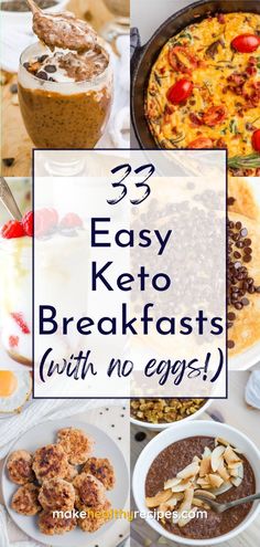 breakfasts with no eggs are easy to make