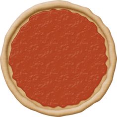 an image of a pizza crust on a white background