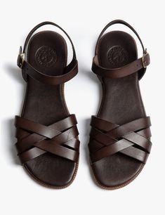 Shepherdess Leather Sandal - Bitter Chocolate| Penelope Chilvers Chocolate Brown, Bitter, Women's Leather Sandals, Penelope Chilvers, Bitter Chocolate, Brown Sandals, Sock Shoes, Cute Shoes, Leather Sandals