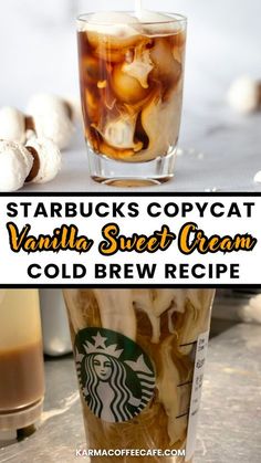 starbucks's copycat vanilla sweet cream cold brew recipe is delicious and easy to make