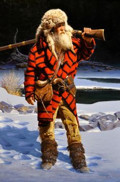 Winter Challenge by Alfredo Rodriguez Mountain Man Rendezvous, Cowboy Photography, Man Gear, Pathfinder Character, Western Photography, American Indian History, Native American Warrior, American Frontier