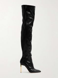 Shop TOM FORD Snake-effect patent-leather over-the-knee boots, Explore the latest TOM FORD women's collection today on NET A PORTER Midi Skirts, Jean Boots, Tom Ford Leather, Leather Over The Knee Boots, Eyewear Shop, Sport Swimwear, Sports Skirts, Pump Sandals, Over The Knee Boots