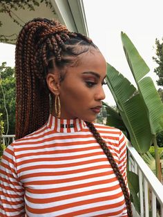 nsg'papii on Twitter: "iamddb iz a problem o! … " Shirt Braiding, Professional Black Women, Braid Colors, Cornrow Ponytail, Lemonade Braids, African Tops, Braiding Styles, Hair Braider