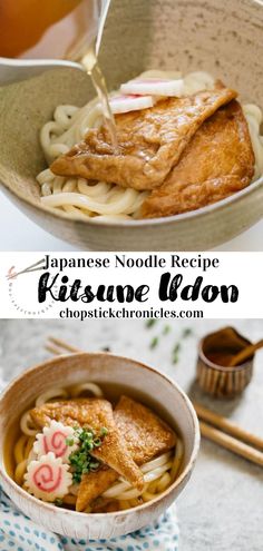 japanese noodle recipe kitsune udon is an easy and delicious way to make it at home