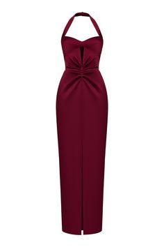 How To Style A Maxi Dress, Design Your Own Shoes, Cutout Midi Dress, Burgundy Midi Dress, Drape Maxi Dress, Designer Maxi Dress, Red Corset, Long Midi, Designer Drapes