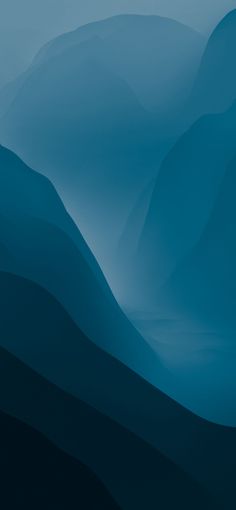 an abstract blue background with mountains in the distance