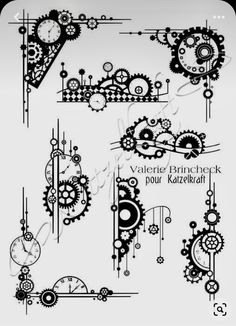 some type of mechanical design with gears on it