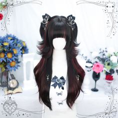 Accessories not included. Wig Material Wig Length(cm)(inch) Max Heat Temperature(F)(C) High Temperature Synthetic 60-65/23.62-25.59 180*F/82*C Wig Material, Human Bean, Hair Tint, Anime Wigs, Long Curly Wig, Hairstyles For Layered Hair, Kawaii Hairstyles, Short Hair Wigs, Hair Up Styles