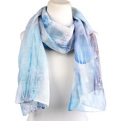 WynneLayers Watercolor Print Scarf  Create looks that linger for seasons. This dreamy, watercolor printed scarf refreshes your staples so you have longevity in your wardrobe. Let it lay over your coats in fall, your tops in spring and your tanks in summer. Dreamy Watercolor, Printed Scarf, Paint Print, Scarf Pattern, Easy Wear, Scarf Print, In Summer, Watercolor Print, Scarf Wrap