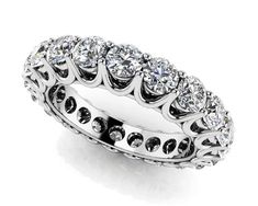 a white gold diamond wedding ring