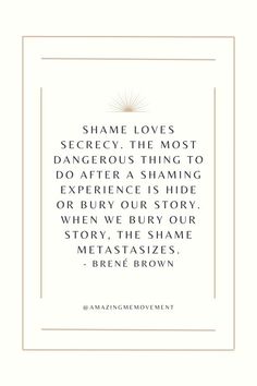 a quote from the book shame loves